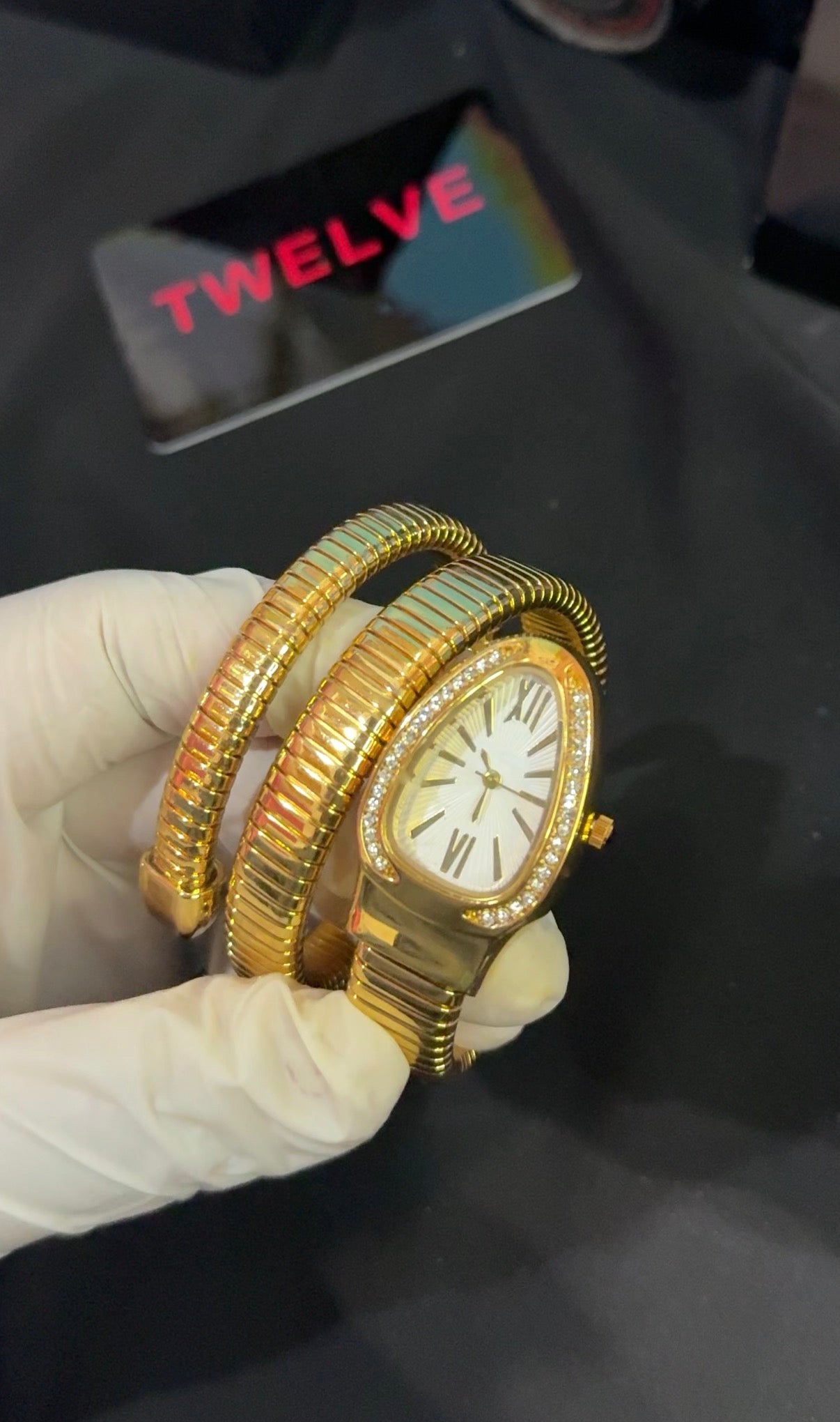 Bulgari serpenti snake white dial