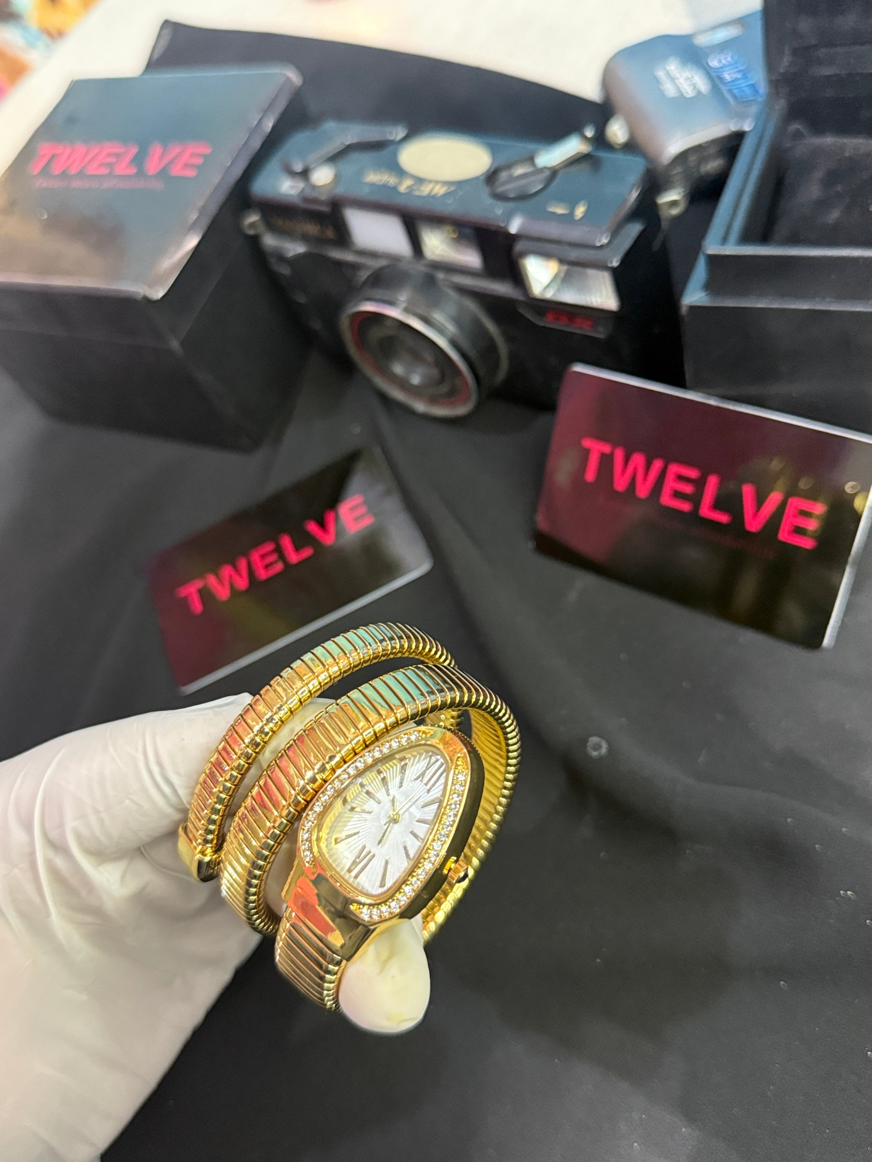 Bulgari serpenti snake white dial